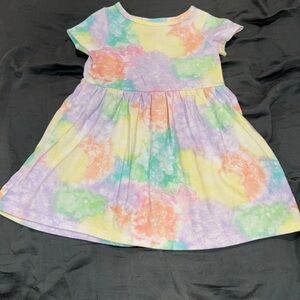 Cat & Jack Pastel Tie-Dye Kids Dress